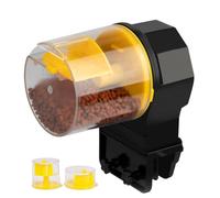 Battery Powered Compact Food Dispense - Automatic Fish Feeder, Programmable Timer With Adjustable Portion Control, Suitable For Freshwater & Saltwater Fish | Reliable Feeding While You’re Away