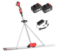 Battery Powered Concrete Screed Tool, Cordless Vibrating Finishing Machine with 1.5m 1.8m 2m Stainless Steel Board, Professional Power Leveler for Sidewalk Floor(1.5M)