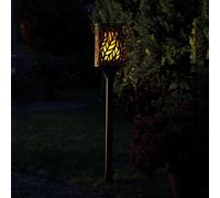 Battery Powered Candle Light with Remote Control & Timer Cylinder Flame Torch