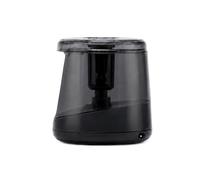 Battery Powered Desk Sharpener with Automatic Pencil Cutting and Clear Shavings Cup for Home School Writing Tasks Electric Pencil Sharpener Battery Powered Desk Transparent Shavings Bin Top Entry