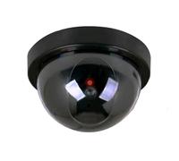 Battery Powered Fake Security Camera, Simulation Simulated Surveillances with Flashing LED Light Simulation Outdoor