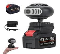 Battery Powered Heater, Battery Operated Heater with Anti-Tilt, Rechargeable Portable Heaters, Car Window Defogger Long Lasting Quiet, Fast Long Lasting Heating (15-cell Battery * 1)