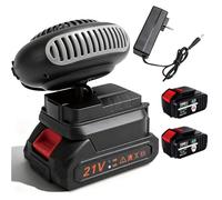 Battery Powered Heater, Rechargeable Portable Heater with Anti Tilt Design & 1500mAh Long and Fast Lasting Heating (10-cell Battery*2)