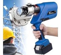 Battery Powered Hydraulic Cable Lug Crimper Pliers,Electric Hydraulic Wire Crimper,Rechargeable Hydraulic Cable Crimping Pliers,Cable Crimping Tool