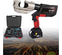 Battery Powered Hydraulic Crimping Tool, 16-400 mm² Electric Cable Crimper, 8-14 S Fast Crimping, 4.0Ah for Automotive & Industrial Use