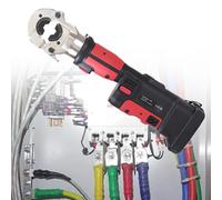Battery Powered Hydraulic Crimping Tool - Rechargeable Electric Tool for Efficient Cable and Wire Terminal Connections, Ideal for Professionals and DIY Projects