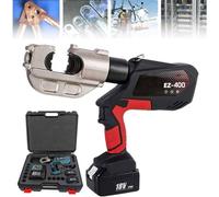 Battery Powered Hydraulic Crimping Tool with 12 Pairs of Dies for Electrical Terminal Cable Wire Connections
