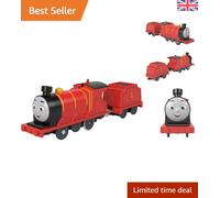 Battery-Powered James Toy Train Engine - Connectable Tender for Creative Play