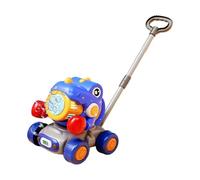 Battery Powered Lawn Mower Bubble Machine Toy - Outdoor Push Blower Making Apparatus, Whimsical Foam Generator | Indoor Garden Interactive Play Equipment