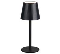 Battery Powered Light Black Diaz LED Table IP44 Matt Rechargable Portable Trio