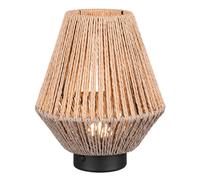Battery Powered Light Black Lira LED Table IP20 Rechargable Portable Trio
