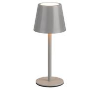 Battery Powered Light Grey Diaz LED Table IP44 Rechargable Portable Trio