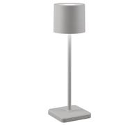 Battery Powered Light Grey Fernandez LED IP54 CCT Rechargeable Portable Trio