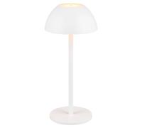 Battery Powered Light White Ricardo LED Table IP54 Matt Rechargable Portable