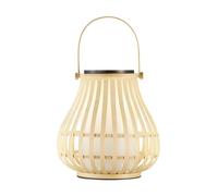 Battery Powered Light Wood Leo To-Go LED IP44 Portable Rechargeable Solar