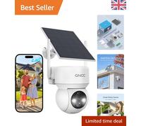 Battery-Powered Outdoor Security Camera with Color Night Vision & Wireless Setup
