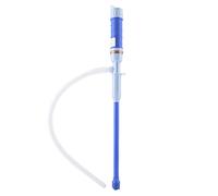 Battery Powered Siphon Pump for Liquid Transfer of Water Gas Oil Fish Tank Solvent - Blue Portable Electric Pump for Fuel and Aquarium Use