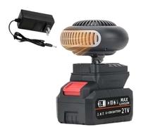 Battery Powered Space Heater, 1500mah Rechargeable Battery Operated Heater for Indoors/Car/Camping, 360° Adjustable Quiet Car Window Defroster (5-cell)