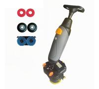 Battery Powered Walk-Behind Floor Scrubber, Cordless Electric Cleaner with Dual Brushes, Long Battery Life for Versatile Cleaning in Various Settings