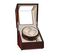 Battery Powered Watch Winder Automatic 2 watches,Axis Silent Watches Winders Display Box Storage Case Red little surprise