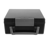 Battery Recycling Bin Portable Plastic Case for Aa Aaa Storage | 72-count Organiser, Multiple Compartments for Home Offices, Black Minimalist Design, Leakage Protection