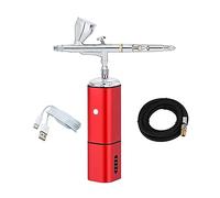 Battery Replaceable Integrated Mini Airbrush Air Brush Compressor with Dual Action Gun Wireless Precise Control(B-02)