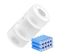 Battery Replacement Adapter - Battery Converter AA To C/D | Conversion Holder For Appliances Camping Home Workshop | AA To C No Base D With Base Negative Terminal PP Material Frosted Case