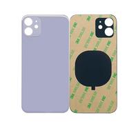Battery Replacement Cover Glass for iPhone 11 Back Housing Replacement for iPhone 11 2IN1 Big Hole Back Glass Rear Door Case 1Pcs/Lot (Purple)