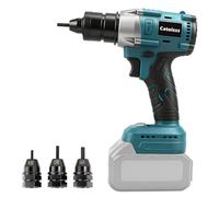 Battery Riveter Compatible with Makita 18 V, Brushless Electric Riveting Tool with Three Modes, for Rivets M4/5/6, Construction Sites, Car Repairs & DIY (Without Battery)