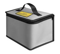 Battery Safety Bag - Fireproof Bag, ExplosionProof Storage Bouch | Heat Resistance Battery, Foldable Lithium Bag, Secure Travel Organizer, Compact Fire Safe Bag for Drone RC Charging Box, 215x155x115M