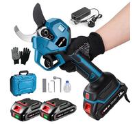 Battery Secateurs Pruning Shears - Max 50mm(1.9 inch) Cutting Diameter Brushless Electric Secateurs, 2-Cutting Opening, LCD Display, SK5 Blades,with 2 * 1.5Ah Battery, for Garden, Farm & Orchard