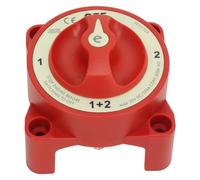 Battery Selector Switch Rotary Knob 3 Studs 350A 32V Battery Disconnect Switch for RV Marine Automotive 9001E 4 Position Durable ABS Brass Iron Safe (9001E)