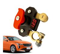Battery Shut Off - 12 Volt Power Isolator, High Conductivity Brass Controller | Rotary Disconnect Safety System For Marine Vehicle Boat Truck Rv Camper Trailer Atv, Universal Digital Display
