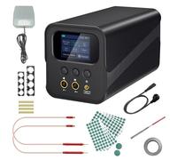 Battery Spot Welder, Farad Capacitor Welding Machine, Hand Held Welder Machine, Auto & Foot Pedal Mode, Welding 0.1-0.4mm Copper/Nickel/Steel, for Battery Pack Making, with 200Pcs Insulation Paper