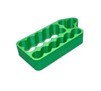 Battery Spot Welding Jig 8-Slot Dual-Row Holder Fixture for 21700 Lithium Cell DIY Pack Assembly, Orange Green Tool for Hobbyist Workshop(4-in-1 green)