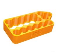 Battery Spot Welding Jig 8-Slot Dual-Row Holder Fixture for 21700 Lithium Cell DIY Pack Assembly, Orange Green Tool for Hobbyist Workshop(4-in-1 orange 21700)