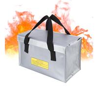 Battery Storage Bag Fireproof - Flame Retardant Battery Storage Pouch for AA AAA18650, Wear-Resistant Portable Charging Bag for Batteries, Heat Insulation Protective Case