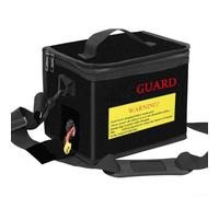 Battery Storage Bag Fireproof, Safe Charging Case for Lithium Batteries, Explosion-Proof Remote Control Battery Organizer(215 * 165 * 145MM bring)