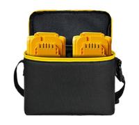 Battery Storage Bag - Large Capacity Battery Guard Bag - Waterproof, Built-in Removable Partition, Protective Organizer, Fits Construction Site