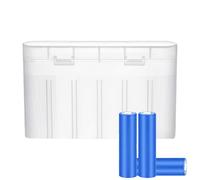 Battery Storage Box,Small 6 Grid Clear Batteries Organizer - Protective Battery Container, Sturdy Versatile Portable Storage for Button Batteries