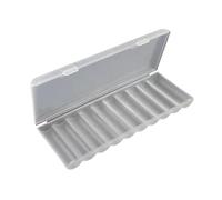 Battery storage box with transparent lid for easy identification and safe organization for quick access battery storage case at home or outdoors