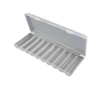 Battery storage box with transparent lid for easy identification and safe organization for quick access battery storage case at home or outdoors