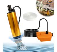 Battery Submersible Pump, Portable Mini Submersible Pump for Makita Battery 18 V, Small Submersible Pump with 5 m Water Pipe, Water Flow 30 L/Min, Transfer Pump for Garden, Home, Farm, Ranch (No
