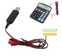 Battery - Supply Adapter - 5V to 3V USB Converter Cable, AA Replacement | Low Voltage Mains Supply, USB Cable Connection Cable Connector for Remote Toys LED Lights Batter