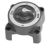 Battery Switch 4 Position 3 / 8in - 16 Terminal 32V 350A Red - IP66, Ignition Protected, Ideal for Motorhomes & Yachts (Black)