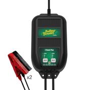 Battery Tender Plus 2 Bank Multibank Charger - 2.5 AMP (1.25 AMPs Per Bank) - Smart 12V Multi Battery Charger and Maintainer for Standard, AGM, and Lithium LiFePO4-022-0165-DL-WH