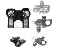 Battery Terminal Clamp Set Having Fuse Holder for 2011-2014 Models - 12v 200a Positive/negative Bipolar Copper Terminals Stainless Ste