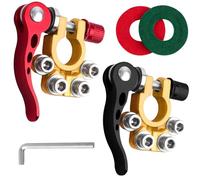 Battery Terminal Connectors,Quick Release Battery Terminals with wrench Car Battery Connectors Pure Brass for Cars, Trucks, Ships,Mobile Homes 12/24/60V