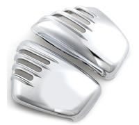 Battery Terminal Cover Motorcycle Side Fairing Battery Cover L&R Protector Panel Fit For Yamaha Virago XV700 XV750 XV1000 XV1100 84 Button Latch for Side(Chrome B)