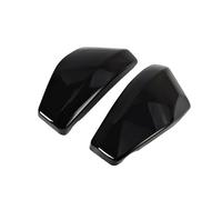 Battery Terminal Cover Plastic Chrome/Black Battery Side Fairing Covers Fit For Honda VTX1300 VTX 1300 2003-2009 R/Retro S/Spoke C/Custom T/Tourer Button Latch for Side(Black)